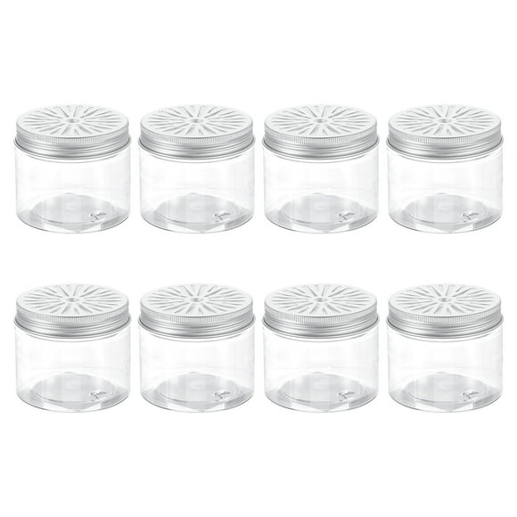 Uxcell 8 PCS Latas de Aluminio Huecas 5oz/150ml Latas Ambientadoras Recipientes con Tapas Huecas Tarros Redondos Muestra para Almacenamiento en Viajes Aéreos