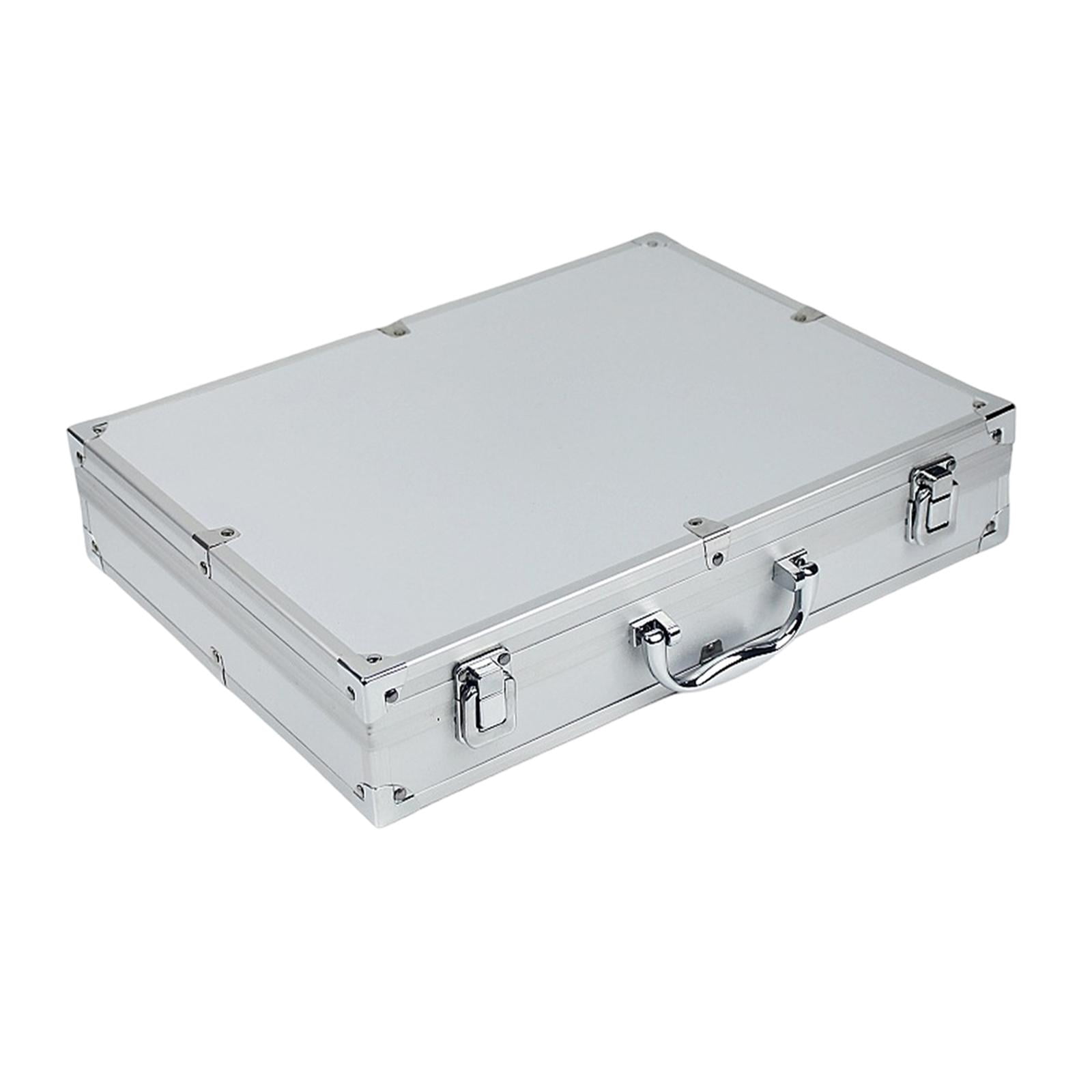 MAGIDEAL Aluminum Alloy Tool Box Carry Case Briefcase with Handle Multipurpose Sturdy Organizer Carrying Suitcase for Warehouse Travel