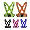 thumbnail image 2 of Adjustable V-shape Reflective Safety Vest Luminous Elastic Belt for Night Running Cycling Sports Outdoor Clothes Pink, 2 of 8