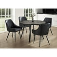 thumbnail image 3 of Dining Table, 48" Round, Small, Kitchen, Dining Room, Metal, Laminate, Black, Contemporary, Modern, 3 of 8
