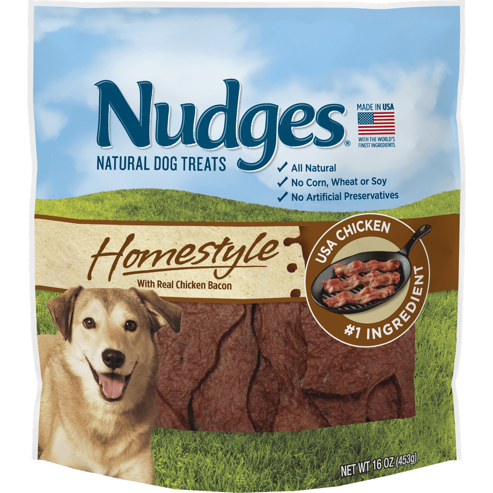 Nudges Homestyle Chicken and Bacon Dog Treats, 16 Oz.
