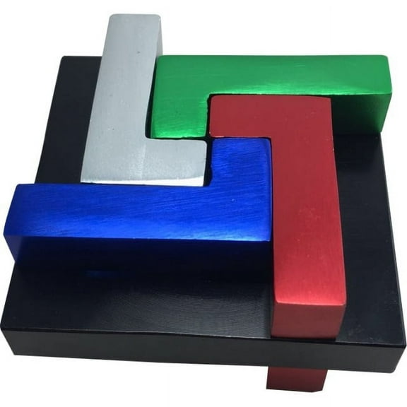 Quad L - Brainteaser Metal Puzzle