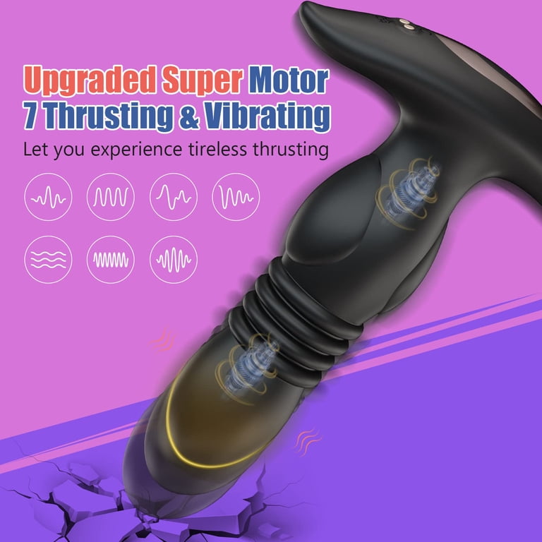 FIDECH Thrusting Anal Plug Vibrator Dildo with Remote Control, Wearable  Clitoral G Spot Vibrator, Adult Sex Toys for Mens Womens Couples -  Walmart.com