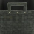 thumbnail image 4 of DecMode 15"W, 14"H Leather Modern Storage Basket, Dark Blue, 2-Piece, 4 of 8