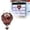 Red, variant on 2D Hot Air Balloon Solar Pendant Light with Flickering Flame Acrylic Hanging Lamp for Garden Patio Porch Yard Party Decoration 7.9 inches