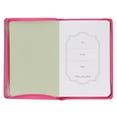 thumbnail image 3 of Classic Faux Leather Journal In All Things Romans 8:28 Pink Sunflowers Inspirational Notebook, Lined Pages w/Scripture, Ribbon Marker, Zipper Closure, 3 of 4