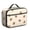Beige, variant on Strawberry and Dot Pink Pattern Insulated Lunch Bag Teens,Bento School Lunch Bag for Teens for Work,Picnic or Travel 10.6x7.7x4.3 Inches,12 Can Capacity