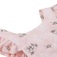 thumbnail image 4 of Ensemble d'Été pour Enfants : Cache-Couche à Col à Manches Volantées à Imprimé Floral + Bandeau, 4 of 9