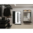 thumbnail image 5 of Front Exterior Prehung Steel Door / Ronex 1055 Teak / Side Exterior Window Sidelite / Entry Metal Modern Painted W36+16" x H80" Right hand Inswing, 5 of 5