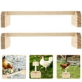 thumbnail image 2 of MasteelfCA 2pcs Parrot Stand Chicken Standing Rack Wood Bird Cage Accessories Pet Plaything, 2 of 9