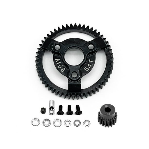 Engranaje de Acero 2WD Spur Drag piezas 50T Vogacara 54T+18T
