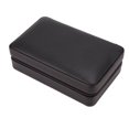 thumbnail image 1 of Cigar Humidor Case, Cedarwood Liner Portable Zipper Closure Cigar Storage Box  For 4 Count  For Travel, 1 of 8
