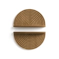 thumbnail image 6 of American Art Decor Brown Boho Arched Lunar Ledges Wall Shelf, Wood 2 Piece Floating Bookshelf for Wall, Modular Arch Display Shelf for Bedroom Bathroom Kitchen Living Room Decor, 6.62" H x 11.75" L, 6 of 7
