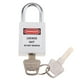 thumbnail image 2 of 2 Piezas De Bloqueo De Seguridad Blanco De Bloqueo Con Llave  Con Etiqueta, Alta Seguridad, Resistente A La Corrosión Macarena Candado de bloqueo de seguridad, 2 of 8