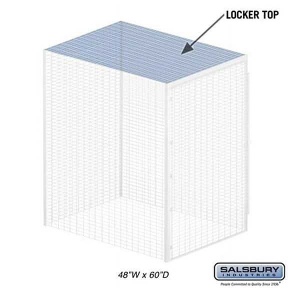 Salsbury 8345-T 48 In. W X 60 In. D X 0.5 In. H Top For Bulk Storage Locker