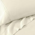 thumbnail image 4 of Superior Solid 1200-Thread Count Cotton Blend Sheet Set, Full, Ivory, 4 of 6