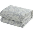 thumbnail image 5 of Nanshing  Behati 7 Piece Modern Floral Comforter Set Light Blue - King, 5 of 5