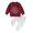 AB90 Red, variant on Bainana Boys Christmas Outfit Set Long Sleeve Letter Print Sweatshirt Pants 2 Pieces Matching Set Toddler Kids Cozy Active Wear