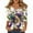 Multicolor #12, variant on Dresfit Mardi Gras Shirts for Women 3/4 Sleeve V Neck Party Blouse 2026 Button Graphic Holiday Tunic Top Carnival Mask Printed Parade T-Shirt Gold 3XL
