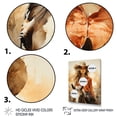 thumbnail image 3 of Designart "Roundup Cowboys Cowboy Sunset wall decor" Animals Floater Framed Canvas Wall Art, 3 of 7