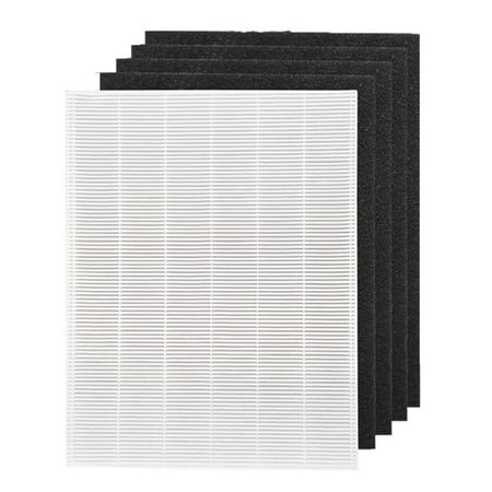 

115115 Size 21 Filter Compatible with Winix PlasmaWave Air Purifier 5300 6300 5300-2 6300-2 P300 C535 and Fellowes AeraMax 290 300 DX95 1 HEPA + 4 Carbon Filters