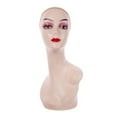 thumbnail image 3 of Support de Mannequin Chauve pour Femme 19 Pouces Professionnel Doux avec Épaule Rose, 3 of 7