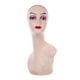 thumbnail image 3 of Cabeza de maniquí para peluca femenina, soporte para peluca, modelo de exhibición de peluca para sombreros y joyas. Rosa con Hombro, 3 of 7