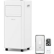 DELLA Smart WiFi Enabled 10000 BTU Portable Air Conditioner with Heat Pump Cools Up To 450 Sq.Ft, Work with Alexa, Geo Fencing, Dehumidifier & Fan Portable AC Unit w/Remote Control & Window Kit