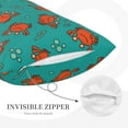 thumbnail image 3 of Lsque Colorful Crab Pattern Pillow Case – Soft & Cozy Throw Pillow Cover, Hypoallergenic Cushion Case for Sleeping Women with Envelope Closure-16"x24", 3 of 6
