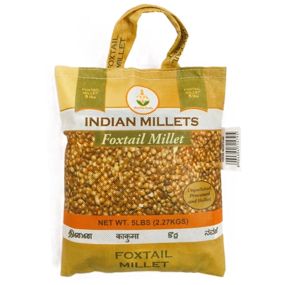 Shastha Foxtail Millet (Thinai) - 5 lbs (pack of 1), Processed, Unpolished & Hulled