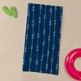 thumbnail image 3 of CafePress - Blue, Navy: Arrow Pattern - Large Beach Towel, Soft 30"x60" Towel with Unique Design, 3 of 3