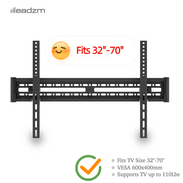 Clearance!Wall Mount Tv Bracket Wall Mount Bracket TV Stand Fits 32, 40, 42, 46, 50, 55, 65 Inch Plasma Flat Screen TV VESA400*600 Tv Wall Mount with Spirit Level Load Capacity 50kg,TMW003 - image 1 of 14
