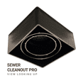 thumbnail image 5 of 5.5 in. Premium Bronze Heavy Duty Square Paver Cleanout Grate for septic and sewage Cleanout - Cover Made in the USA, 5 of 5