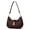 Coffee, variant on Shoulder Bag for Women Cute Hobo Handbag and Vegan Leather Retro Small Clutch Purse with Zipper