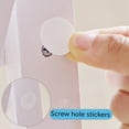 thumbnail image 3 of Wardrobe Cupboard Self-adhesive Screw Covers Caps Stickers 54 in 1 White, 3 of 8