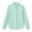 *Green, variant on ClodeEU Women's Ruffle Collar Long Sleeve Button Down Shirt,Elegant Solid Dress Blouse Casual Top ,Women's Plus L
