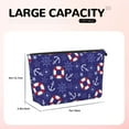 thumbnail image 4 of Makeup Bag - anchor starfish Swim ring Dark Blue Cosmetic Bag Portable Travel Toiletry Bag for Women Small Make Up Organizer Bag Zipper Pouch Travel Essentials, 4 of 8