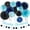 Light-royal Navy-blue Black, variant on Red-White Blue Memorial-Day Patriotic Decorations - 21pcs 4th Fourth of July Americana Banner Garland,Independence Party Decor Paper Streamers Lanterns,Flower Tissue Pom Poms Fan Supplies