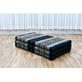 thumbnail image 5 of Leewadee Trifold Mattress XL – Comfortable Thai Massage Pad, Foldable Relaxation Floor Mattress Filled with Kapok, Perfect to Use as a Sleeping Mat 79 x 39 inches, Black Red, 5 of 6