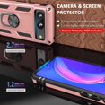 thumbnail image 2 of Phone Case for Google Pixel 8 Case wih Magnetic Ring Kickstand,Case for Pixel 8 Phone Cover Military-Grade Drop Protective Case for Google Pixel 8 Rose Gold Women Girl, 2 of 12