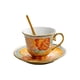 thumbnail image 5 of Juego de taza y platillo de té de cerámica, taza de café con leche vintage de 7 oz, hermoso juego de té de porcelana Flor, 5 of 9
