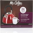 thumbnail image 3 of Mr. Coffee Bouilloire Sifflante en Acier Inoxydable de 1,8 Litre, Rouge, 3 of 3