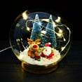 thumbnail image 3 of Bola de cristal de Navidad con adorno de luces LED luminosa para cumpleaños de Navidad brillante Estrellas brillantes jinwen Luz de bola de cristal, 3 of 8