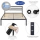 thumbnail image 5 of Magma Life Base de Cama Queen Size con Cabecera de Metal Resistente, Plataforma con Espacio de Almacenamiento, Fácil Armado, Soporte Antideslizante para Colchón, Diseño Moderno y Duradero, Estabilidad, 5 of 5