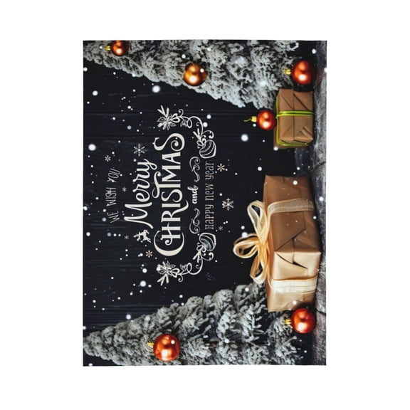 PHELIKA Christmas And New Year 02 All Season Soft Throw Blanket Lightweight Flannel Fleece Blankets 50"x40"