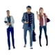 thumbnail image 2 of 3 figuras de personas a escala 1/64, minifiguras de hombre de negocios y secretaria para escenas en miniatura Blanco gris y rosa, 2 of 9