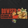 thumbnail image 2 of Men's The Super Mario Bros. Movie Bowser King of the Koopas Portrait Graphic Tee Black Large, 2 of 5