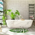 thumbnail image 5 of Green Leaf Mat Anti- Palm Shaped Bathroom Mat Monstera Cute Bath Mat Super Absorbent Bath Mat Bathroom Rug,B, 5 of 7