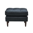 thumbnail image 6 of Crafters and Weavers Alamo Contemporary Italian Leather Arm Chair in Slate, 6 of 6