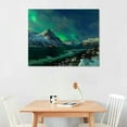 thumbnail image 2 of Nawypu Beautiful Scenery Landscape Northern Lights Aurora Borealis in Norway - Canvas Art Wall Art, 2 of 6